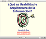 Que es usabilidad y arquitectura de información web